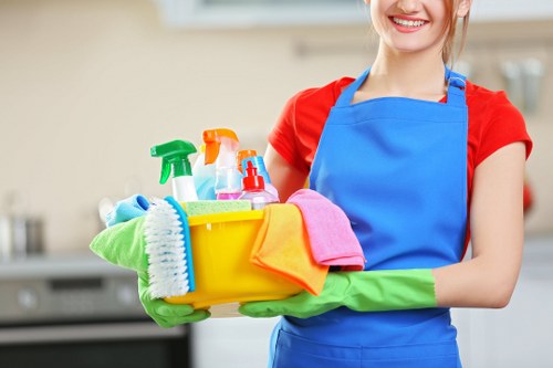 Professional end of tenancy cleaning in a Canary Wharf apartment building