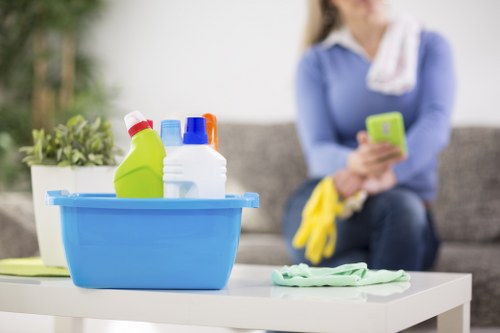 Office cleaning support for a Canary Wharf commercial workspace